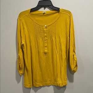 J. Crew Mustard Blouse